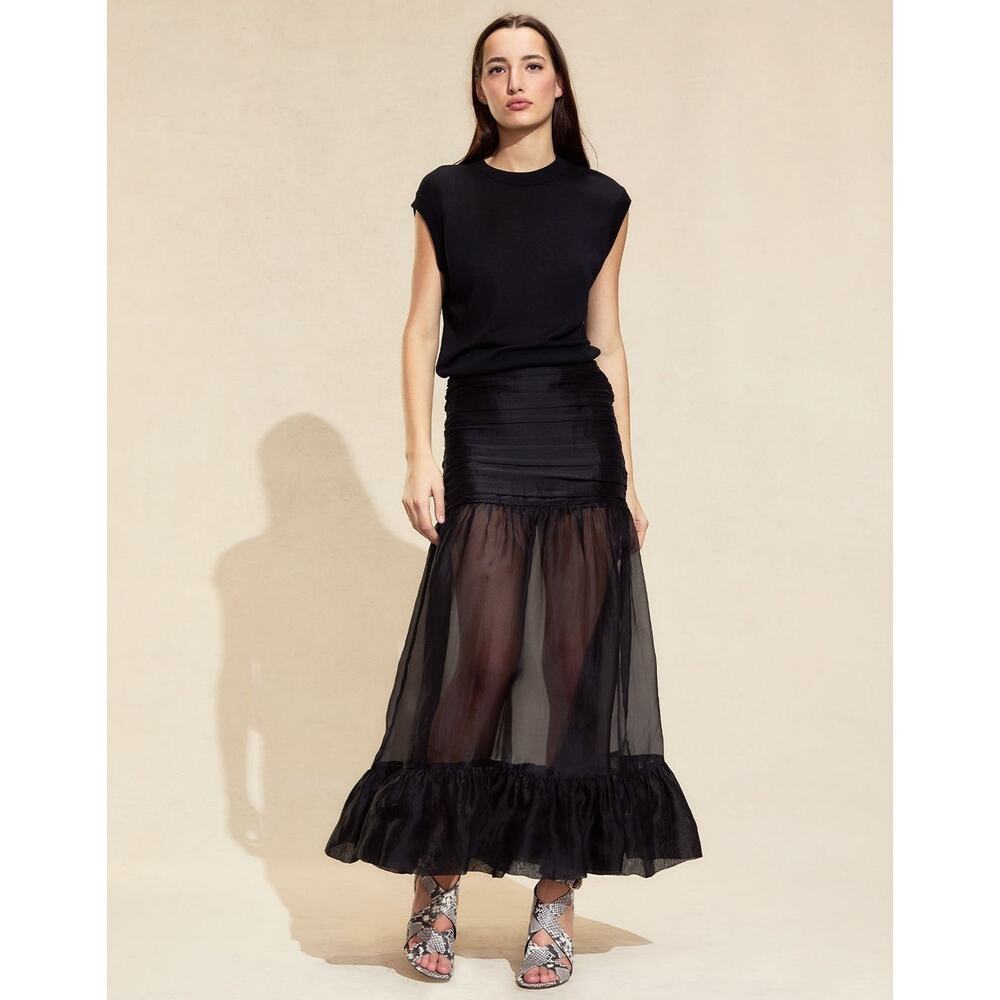 Cynthia Rowley Serafina Silk Organza Maxi Skirt -… - image 2